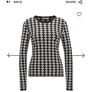Hugo Boss Viscose Houndstooth Sweater